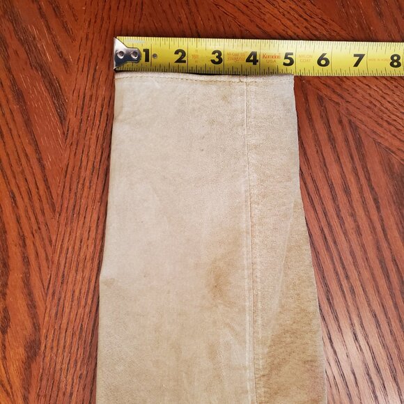 Double D Ranch Yoakum Texas Size M Pale Green Suede Leather Jacket with Studs - Picture 15 of 16